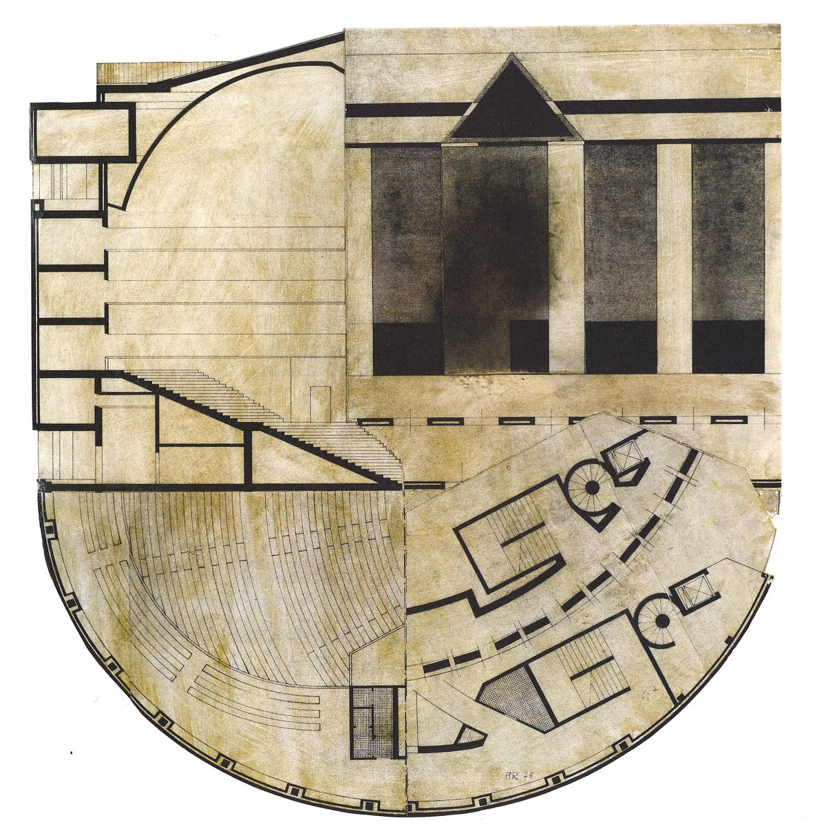 Example of visual style of Aldo Rossi