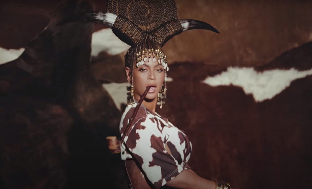 Example of visual style of Beyonce