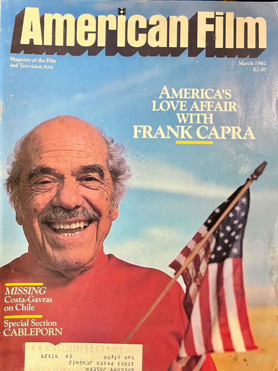 Example of visual style of Frank Capra