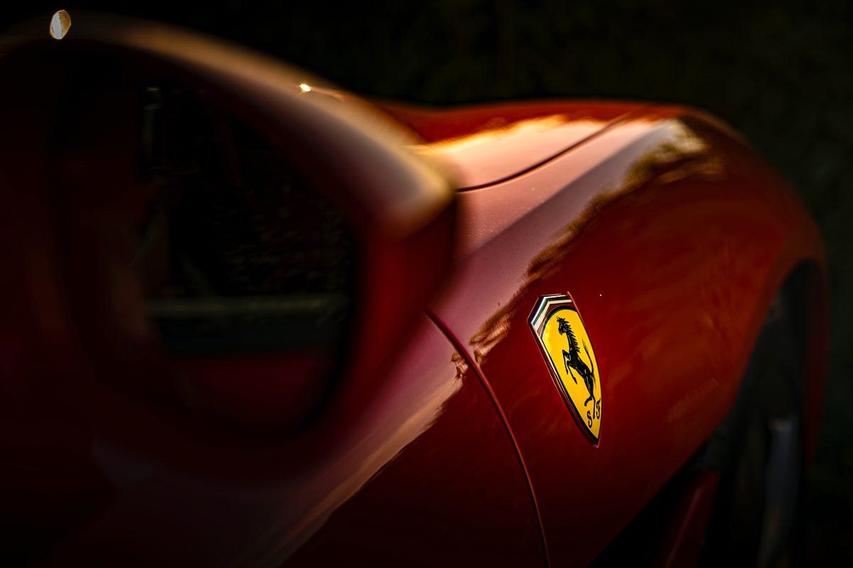 Example of visual style of Italian Automotive Design