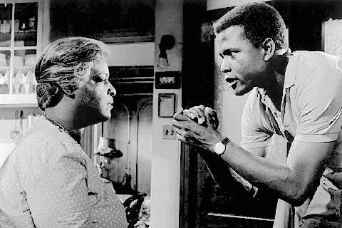 Example of visual style of Sidney Poitier