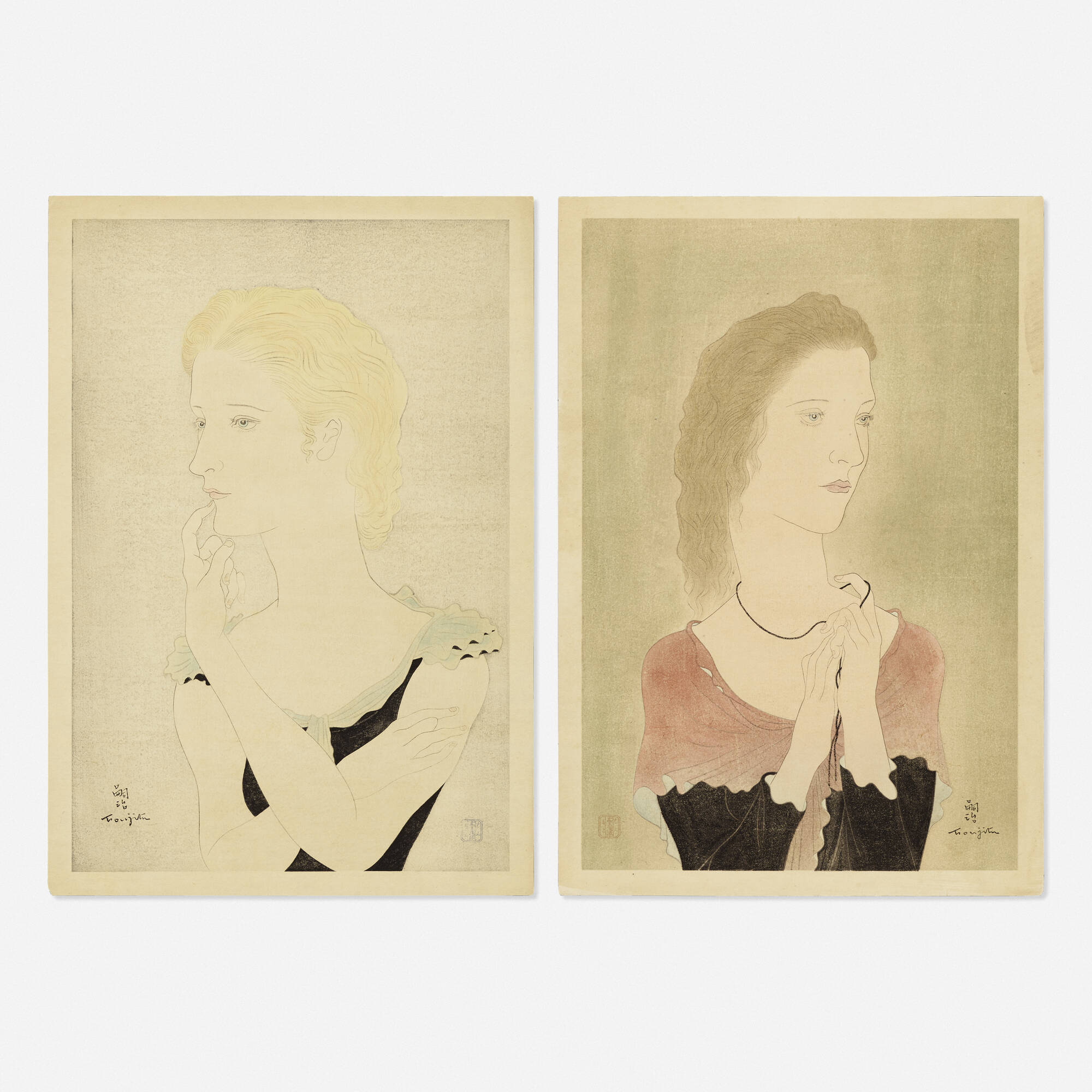 Example of visual style of Tsuguharu Foujita